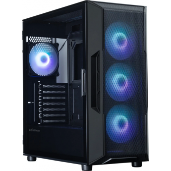 Корпус ZALMAN i3 NEO V2 черный без БП ATX 4x120mm 5x140mm 2xUSB2.0 1xUSB3.0 audio bott PSU